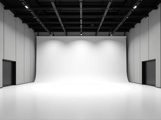 Empty film soundstage